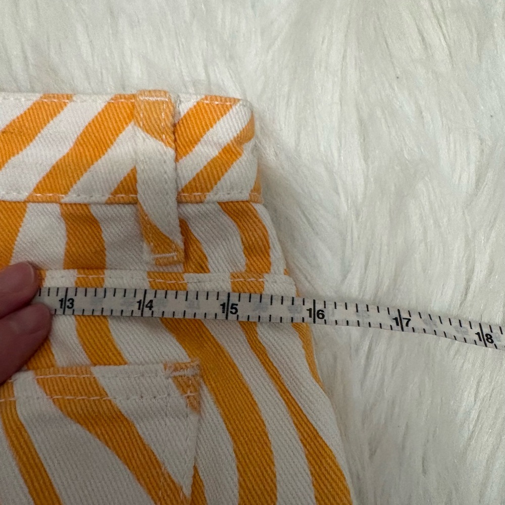 Cider Orange Mean Girl Wave Trim All Over Wide Leg Pants - Picture 5 of 7